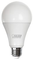 Feit Electric OM150DM/830/LED LED Bulb, General Purpose, A21 Lamp, 150 W Equivalent, E26 Lamp Base, Dimmable, White, Pack of 4