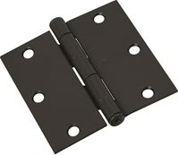 National Hardware N830-203 Door Hinge, Steel, Oil-Rubbed Bronze, Non-Rising, Removable Pin, Full-Mortise Mounting