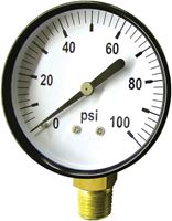 Green Leaf SG1004PK1 Standard Dry Pressure Gauge, 4 in Dial, 100 psi