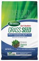 Scotts Turf Builder 18022 4-0-0 Grass Seed, Heat-Tolerant Blue Mix, 2.4 lb Bag