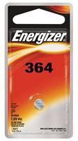 Energizer 364BPZ Button Cell Battery, 1.5 V Battery, 18 mAh, 364 Battery, Silver Oxide, Pack of 6