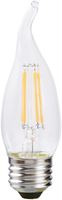 Sylvania 40760 Natural LED Bulb, Decorative, B10 Bent Tip Lamp, 60 W Equivalent, E26 Lamp Base, Dimmable, Clear