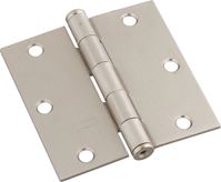 National Hardware N830-248 Door Hinge, Cold Rolled Steel, Satin Nickel, Non-Rising, Removable Pin, Full-Mortise Mounting