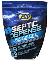 Zep Septi-Pak Series ZSTP6 Septic System Treatment, Solid, Brown, Mild, 12 oz Pouch