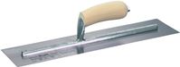 Marshalltown MXS66 Finishing Trowel, 16 in L Blade, 4 in W Blade, Spring Steel Blade, Square End, Curved Handle