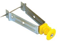 Zareba ICLXY-Z Chain-Link Insulator, Aluminum/Polywire/Steel, Plastic, Yellow