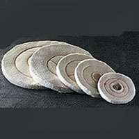 Dico 527-60-6 Buffing Wheel, 6 in Dia, 1/2 in Thick, Flannel Cotton