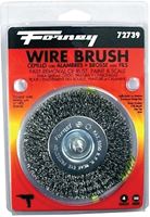 Forney 72739 Wire Wheel Brush, 4 in Dia, 0.012 in Dia Bristle