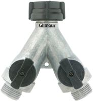 Gilmour 800214-1001 Shut-Off Valve, 3/4 in, GHT, 60 psi Pressure, Zinc Body, Chrome