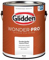 Glidden Wonder-Pro GLWP3300 Series GLWP3300/01 PVA Primer, Flat, White, 1 gal, Pack of 4