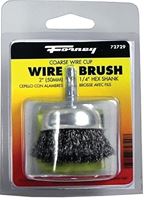 Forney 72729 Wire Cup Brush, 2 in Dia, 0.012 in Dia Bristle, Steel Bristle