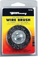 Forney 72728 Wire Wheel Brush, 2 in Dia, 0.008 in Dia Bristle