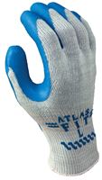 Atlas 300L-09.RT Gloves, L, Knit Wrist Cuff, Natural Rubber Coating, Blue/Light Gray