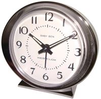 Westclox 11611QA Alarm Clock, Plastic Case, Silver Case