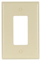Eaton Wiring Devices 2751V-BOX Wallplate, 3-1/2 in L, 5-1/4 in W, 1 -Gang, Thermoset, Ivory, High-Gloss, Pack of 10