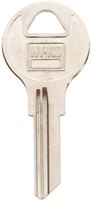 Hy-Ko 11010AP2 Key Blank, Brass, Nickel, For: Chicago Cabinet, House Locks and Padlocks, Pack of 10