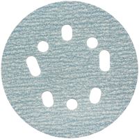 Norton ProSand Series 07660768362 Vacuum Disc, 5 in Dia, Coated, 100 Grit, Medium, Ceramic Alumina Abrasive, 8-Hole