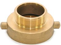 Abbott Rubber JBHA-200 Hydrant Adapter, 2-1/2 x 2 in, NST x NPT, Brass