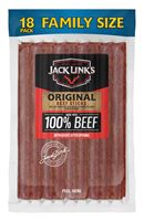 Jack Links 10000030691 Snack, Stick, Original, 14.4 oz, Pack of 8