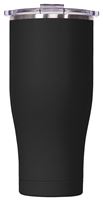 Orca Chaser Series CH16BK Tumbler, 16 oz, Spill-Proof Screw, Whale Tail Flip Lid, Stainless Steel, Black, Insulated