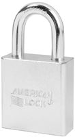 American Lock A5200D Padlock, Keyed Different Key, Open Shackle, 5/16 in Dia Shackle, 1-1/8 in H Shackle, Steel Body