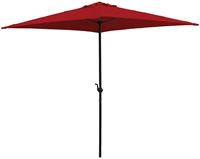 Seasonal Trends UMQ65BKOBD-03 Umbrella, 7.8 ft H, 6.5 ft W Canopy, 6.5 ft L Canopy, Square Canopy, Steel Frame