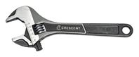 Crescent ATWJ28VS Adjustable Wrench, 8 in OAL, 1-1/8 in Jaw, Alloy Steel, Black Phosphate