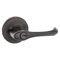 Kwikset 405DNL 11P Entry Lever, Bar Lock, Venetian Bronze, Zinc, Residential, Re-Key Technology: SmartKey, 3 Grade