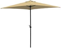 Seasonal Trends UMQ65BKOBD-04 Umbrella, 7.8 ft H, 6.5 ft W Canopy, 6.5 ft L Canopy, Square Canopy, Steel Frame