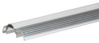 Frost King ST26HRA Top Threshold, 36 in L, 3 in W, Aluminum/Vinyl, Silver