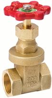 B & K ProLine Series 100-207NL Gate Valve, 1-1/2 in Connection, FPT, 300/150 psi Pressure, Brass Body