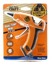 Gorilla 8401502 Mini Glue Gun, 0.27 in Dia Glue Stick, Pack of 3