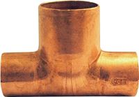 Elkhart Products 111BH Series 32704 Bullhead Pipe Tee, 1/2 x 1/2 x 3/4 in, Sweat, Copper
