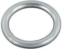 National Hardware 3155BC Series N223-123 Welded Ring, 195 lb Working Load, 1 in ID Dia Ring, #7 Chain, Steel, Zinc