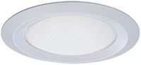 Eaton Lighting RE-6150WH Shower Lens/Trim, Glass Lens, Plastic Body, White