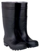 CLC R23009 Durable Economy Rain Boots, 9, Black, Slip-On Closure, PVC Upper