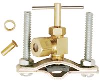 Plumb Pak PP25502LF Saddle Valve, 1/4 in OD Connection, Brass Body, Chrome