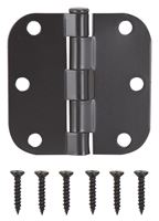 ProSource LR-704-PS Door Hinge, Steel, Oil-Rubbed Bronze, Loose Pin, 180 deg Range of Motion, Screw Mounting