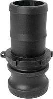 Green Leaf 150E/GLP150E Cam Lever Coupling, 1-1/2 in, Male x Hose Barb, Glass Filled Polypropylene