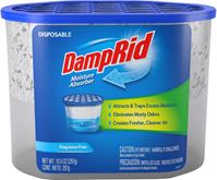 DampRid FG100 Fragrance-Free Disposable Moisture Absorber, 10.5 oz Tub, Solid