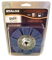 Dico 7200079 Wheel Brush, 4-1/2 in Dia, 5/8-11 Arbor/Shank, Nyalox Bristle