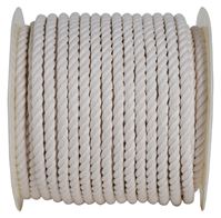 Koch 5321645 Rope, 1/2 in Dia, 200 ft L, 1/2 in, Cotton, White