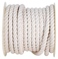 Koch 5322445 Rope, 3/4 in Dia, 100 ft L, 3/4 in, Cotton, White