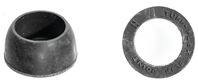 Danco 36598B Faucet Washer, 13/32 in ID x 5/8 in OD Dia, 5/16 in Thick, Rubber, For: 7/16 in OD Tube, 1/2 in IPS Nuts, Pack of 5