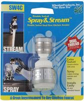 Whedon Spray&Stream SW4F/C Aerator Male x Female, Brass/Plastic, Chrome Plated, 2.2 gpm