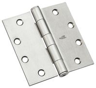 National Hardware F179 Series N236-015 Template Hinge, 4-1/2 in H Frame Leaf, 1.3875 in Thick Frame Leaf, Steel, 90 lb, Pack of 12