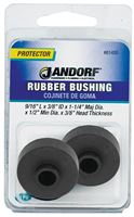 Jandorf 61486 Conduit Bushing, 3/8 in Dia Cable, Rubber, Black, 3/8 in Thick Panel