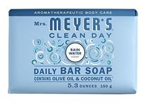 Mrs. Meyers 324082 Bar Soap, Solid, Rain Water, 5.3 oz