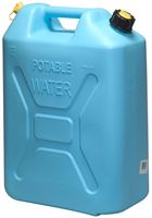 Scepter 04933 Water Container, 5 gal Capacity, Polyethylene, Light Blue, 13.3 in L, 7.3 in W, 18.3 in H