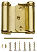 National Hardware N100-049 Spring Hinge, Steel, Satin Brass, Surface Mounting, 12 lb